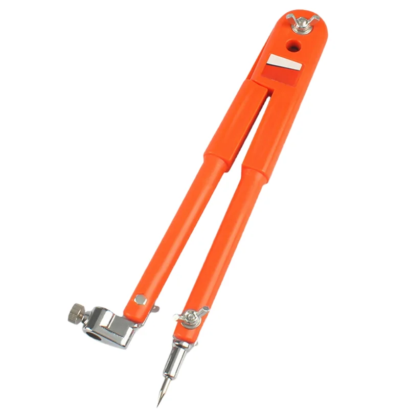 ABUH-Large Diameter Adjustable Dividers Marking And Scribing Compass For Woodworking Carpenter Precision Pencil Compasses
