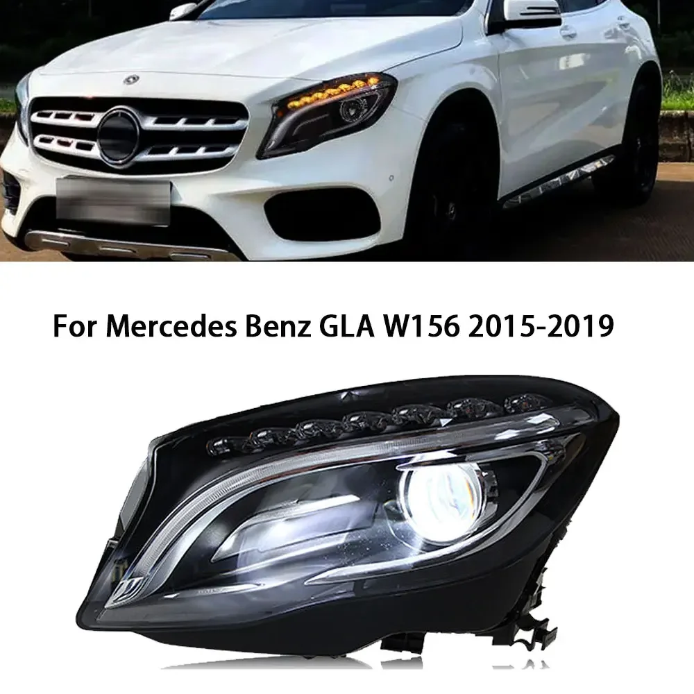 

Car headLights For Benz W156 Headlights 2015 2016 2017 2018 2019 GLA 200 250 High Configure LED Headlight Assembly Accessories