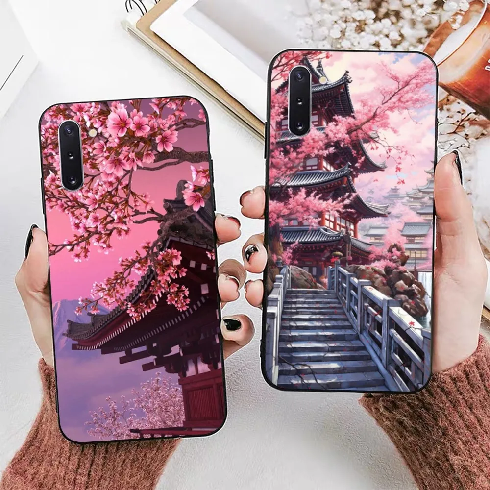 Cherry Blossom Tree Phone Case For Samsung Note 8 9 10 20 pro plus lite M 10 11 20 30 21 31 51 A 21 22 42 02 03