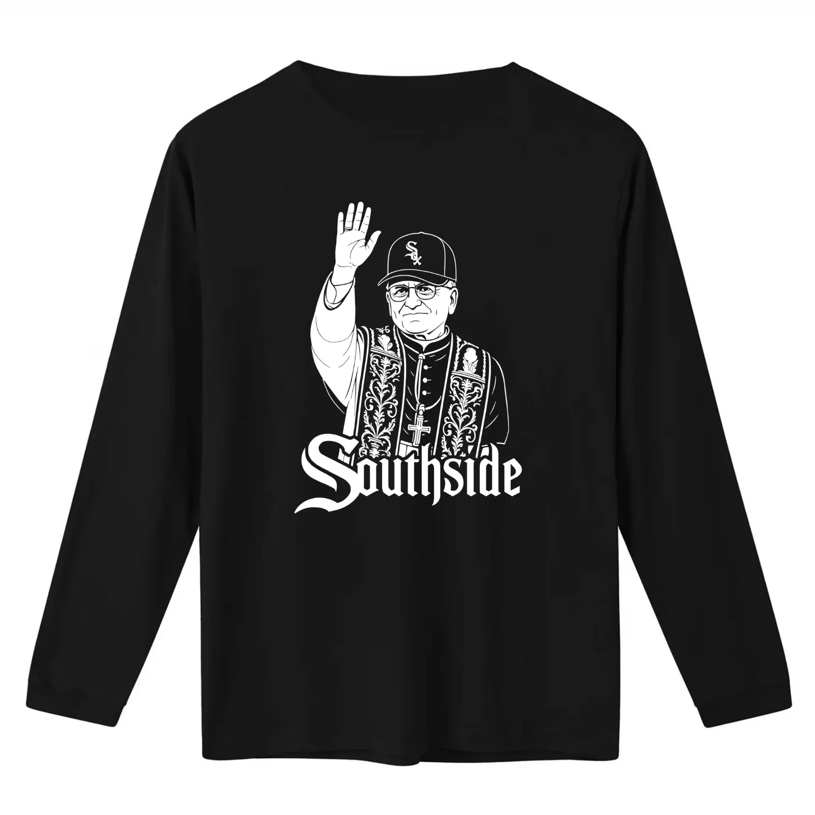Pope Leo & South Side of Chicago T-Shirt Summer Casual Cotton Tee Oversized Streetwear Tops Vintage Graphic Print