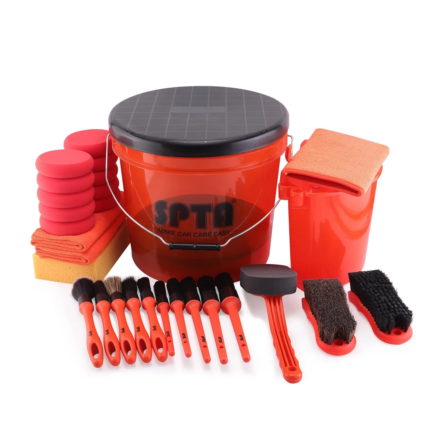 Interior Detailing Kit - ชุดอุปกรณ์ล้างรถ SPTA 31 ชิ้น พร้อมถัง 15