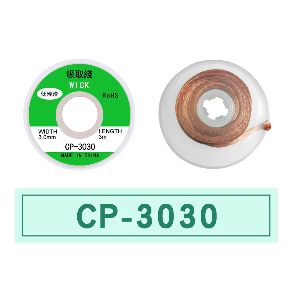 1.0-4.0mm Lengte Lasdraden Desolderen Mesh Gevlochten Tape Koper Lassen Punt Soldeer Remover Draad Reparatie Tool voor Solderen