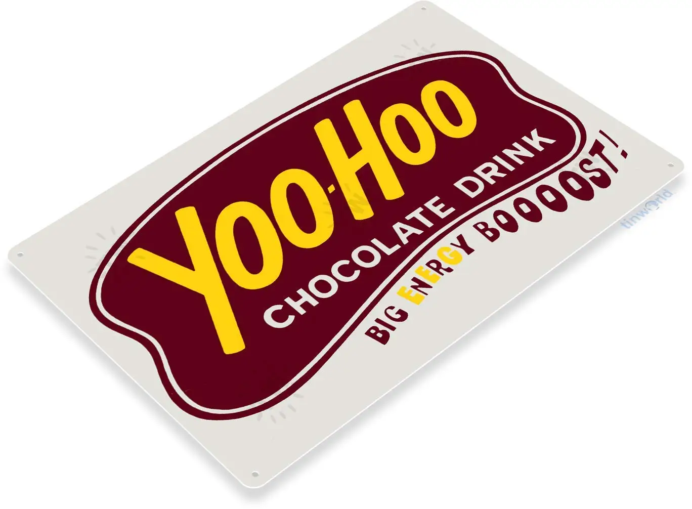 Tinworld TIN Sign C513 Yoo-Hoo Retro Chocolate Drink Soda Store Metal Sign Decor Kitchen Cottage Cave