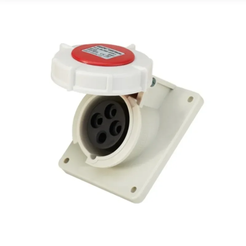 Recessed Industrial Socket TYP3602 3619 3624 3802 3819 3824 Waterproof Panel Mount Power Receptacle