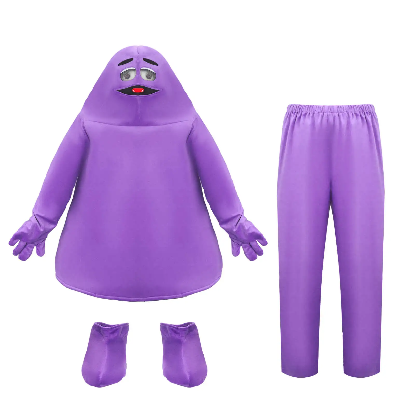 

Cartoon Purple Monster Cosplay Costume Fancy Dress For Men Halloween Grimace Party Outfits