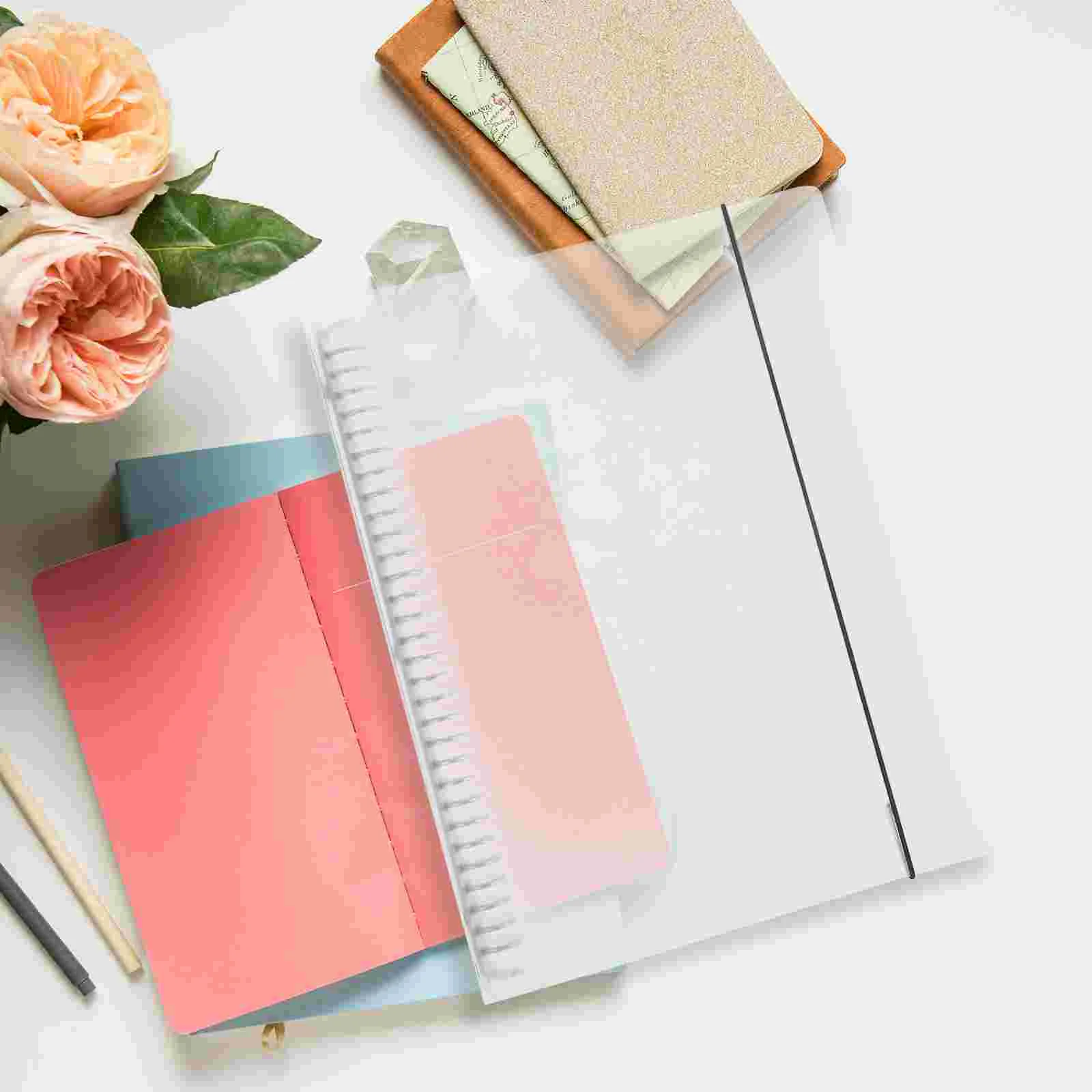 Binder Cover Pouches A4 Notebooks Personal Planner Pant Card Cute Binders for School Aesthetic File Pp