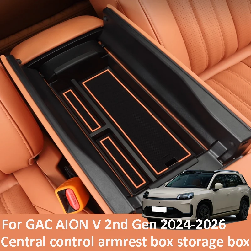 

For GAC AION V 2nd Gen 2024-2026 Car Central Control Armrest Box Storage Box Interior Decoration Accessories Partition Storage