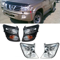 Headlamp Corner Light Front Bumper Headlight Side Turn Signal Lamp No Bulb For Nissan Patrol Y61 2001 2002 2003 2004
