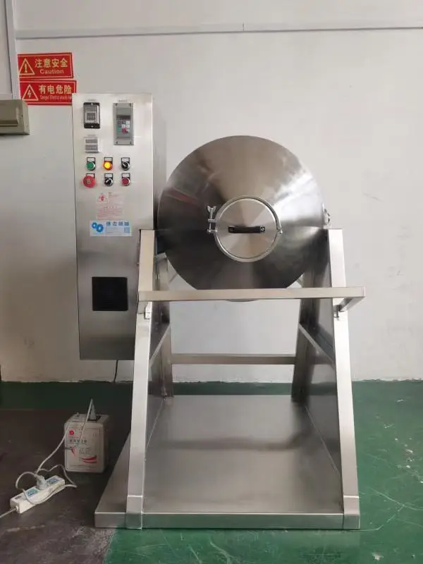 

Stainless Steel Food Grade Rotating Roller Chemical Spice Mixing Food Dry Powder Rotary Machine Drum Mixer