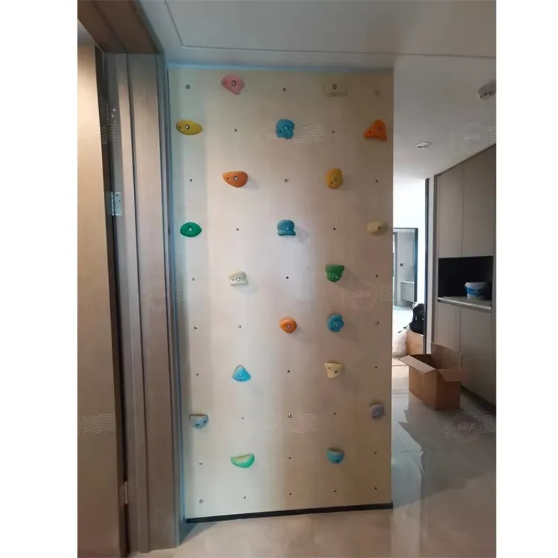 

Custom Climbing Wall for Kids Wooden Frame for Toddlers Play