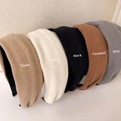 2025 Korea Fashion Elegant Wide Hairbands Headband Women Girls Gift Scrunchie Hair Head Hoop Band Accessories Headdress Headwear