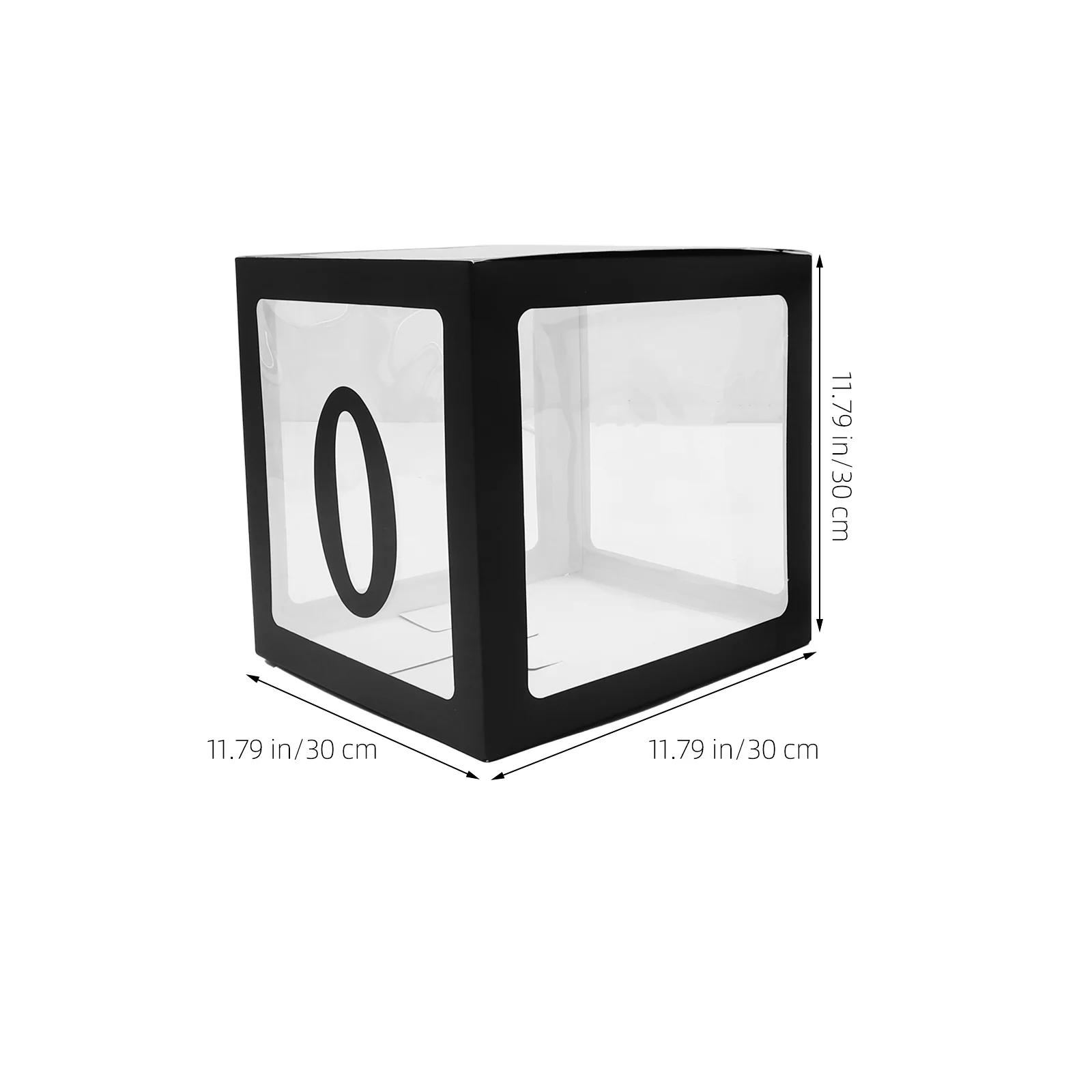 

1Set Graduation Balloon Box 2024 Photography Prop Paper PVC Material Decorative Balloon Display Case for Party Favor Decoration