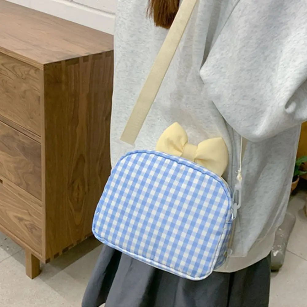 Ins نمط شارة شفافة ويندوز حقيبة كروسبودي أنيمي حقيبة كتف عادية Bowknot عرض حقيبة السلع