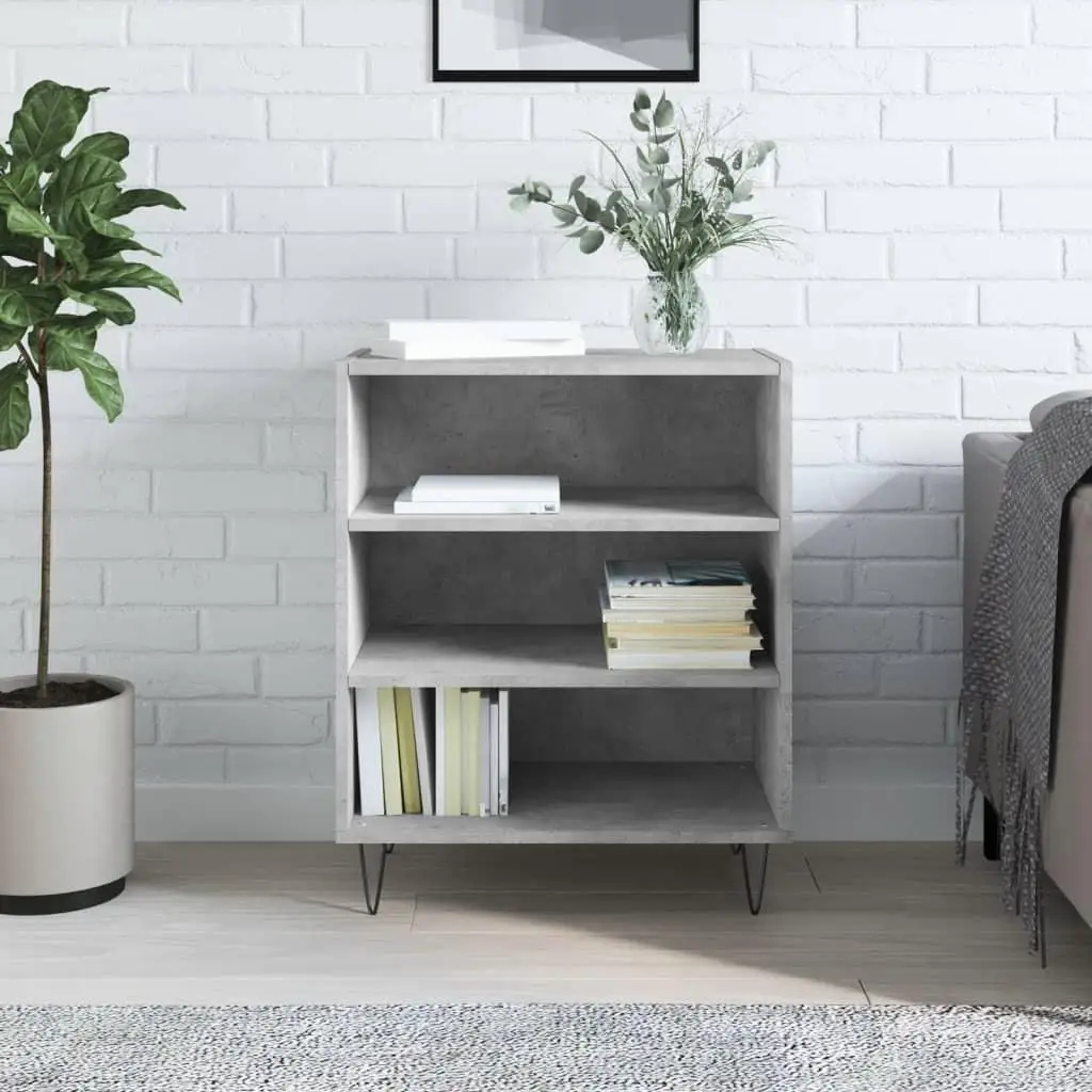 Concrete Grey Sideboard 5 for X3 5x70 cm Modern Engineered Wood Storage Cabinet