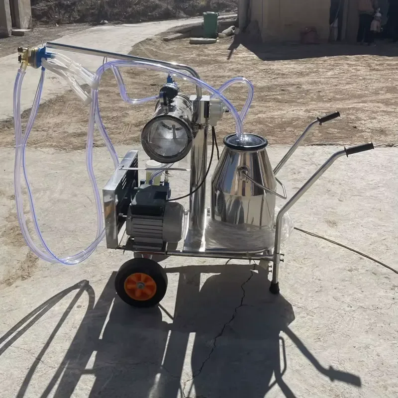 Vacuum Type Automatic Dairy Cows Goat Sheep Milk Machine Pulsation Portable Electric Cow Milking Machine