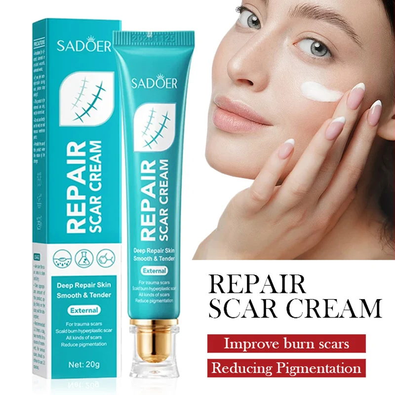 1/2/3 Uds SADOER crema reparadora de cicatrices reparadora de escaldaduras hidratante rejuvenecedor crema Facial productos para el cuidado de la piel Facial
