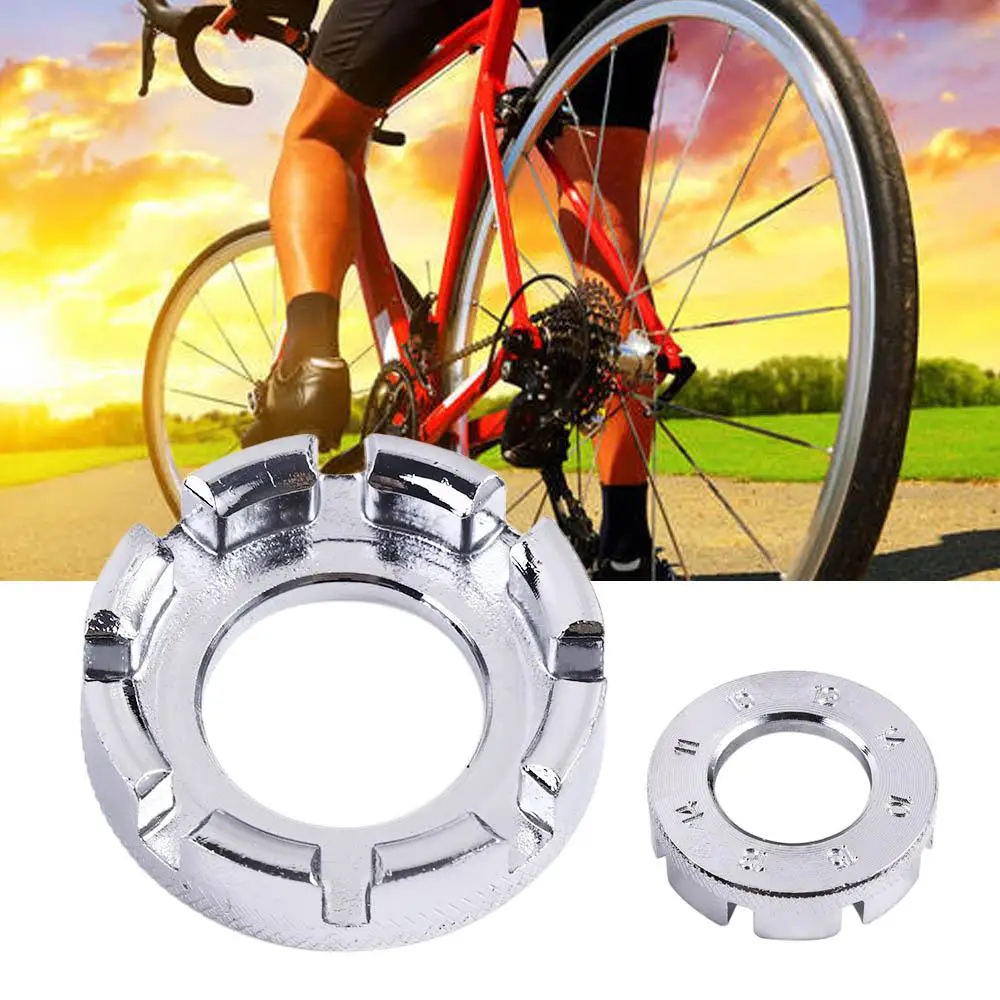 Steel Bicycle Repair Tool Adjustable Spanner Cycling Wrench 8 Way Spoke Nipple Bicycle Spoke Wrench Wheel Rim Spanner