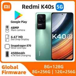 Xiaomi redmi k40s Android телефон, экран 6,67 дюйма, 12 Гб ОЗУ 256 Гб ПЗУ