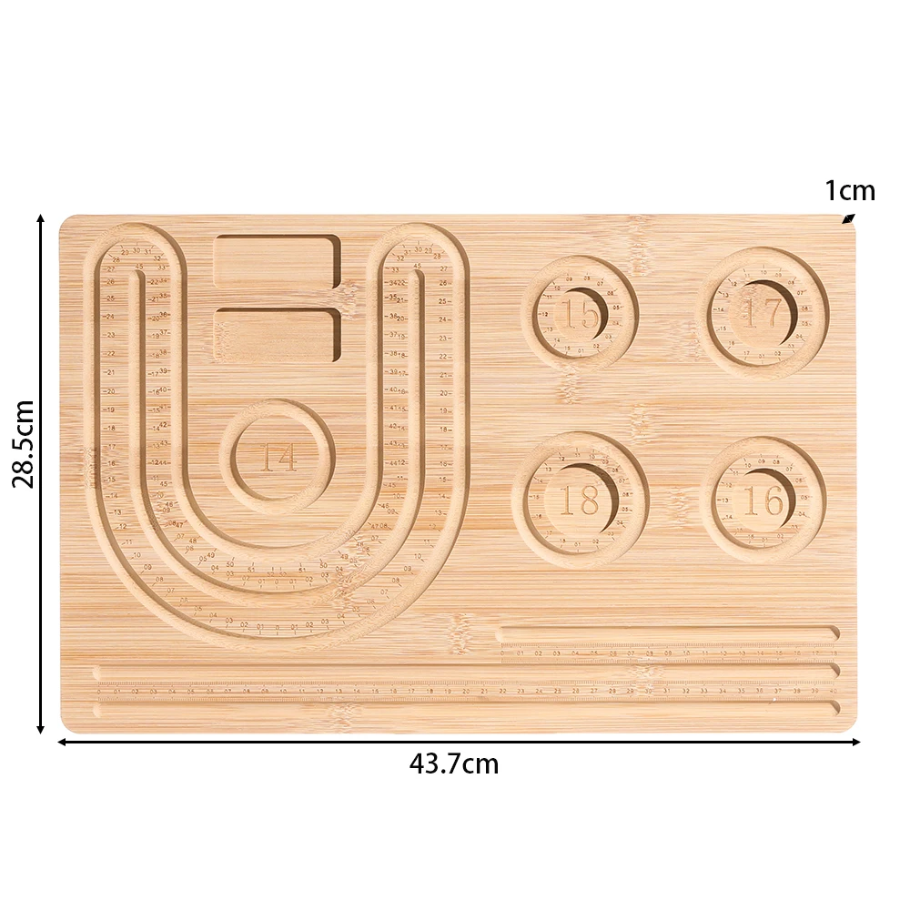 1 pz bordo di perline di legno braccialetto perline organizzatore perline vassoio piatto per gioielli che fanno collana fai da te strumento di