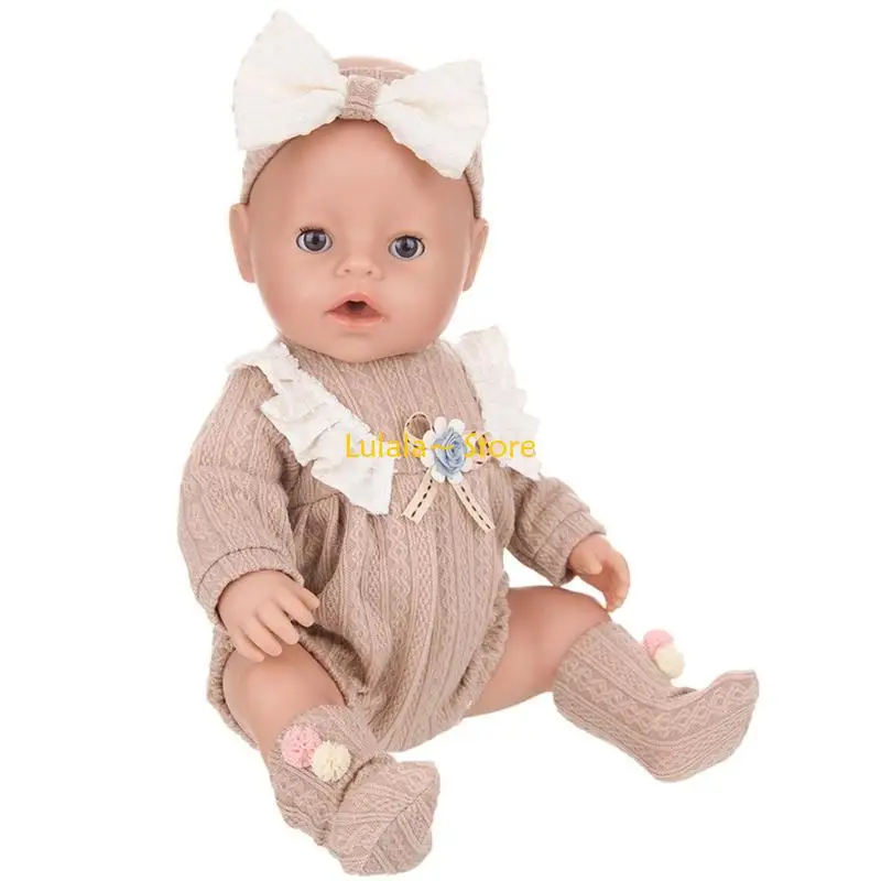 Y4QA Muñeca 18 pulgadas Invierno ropa Autumh Fashion Collection Dolling Wachingup Ropa para actividad 43