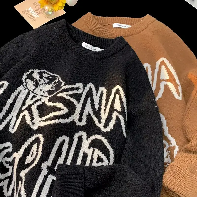 

Heavyweight Polar Fce Long Sve round Ne Knitwear for Men Autumn Winter plus Size 250 Pou New 2025 Sle Casual Top