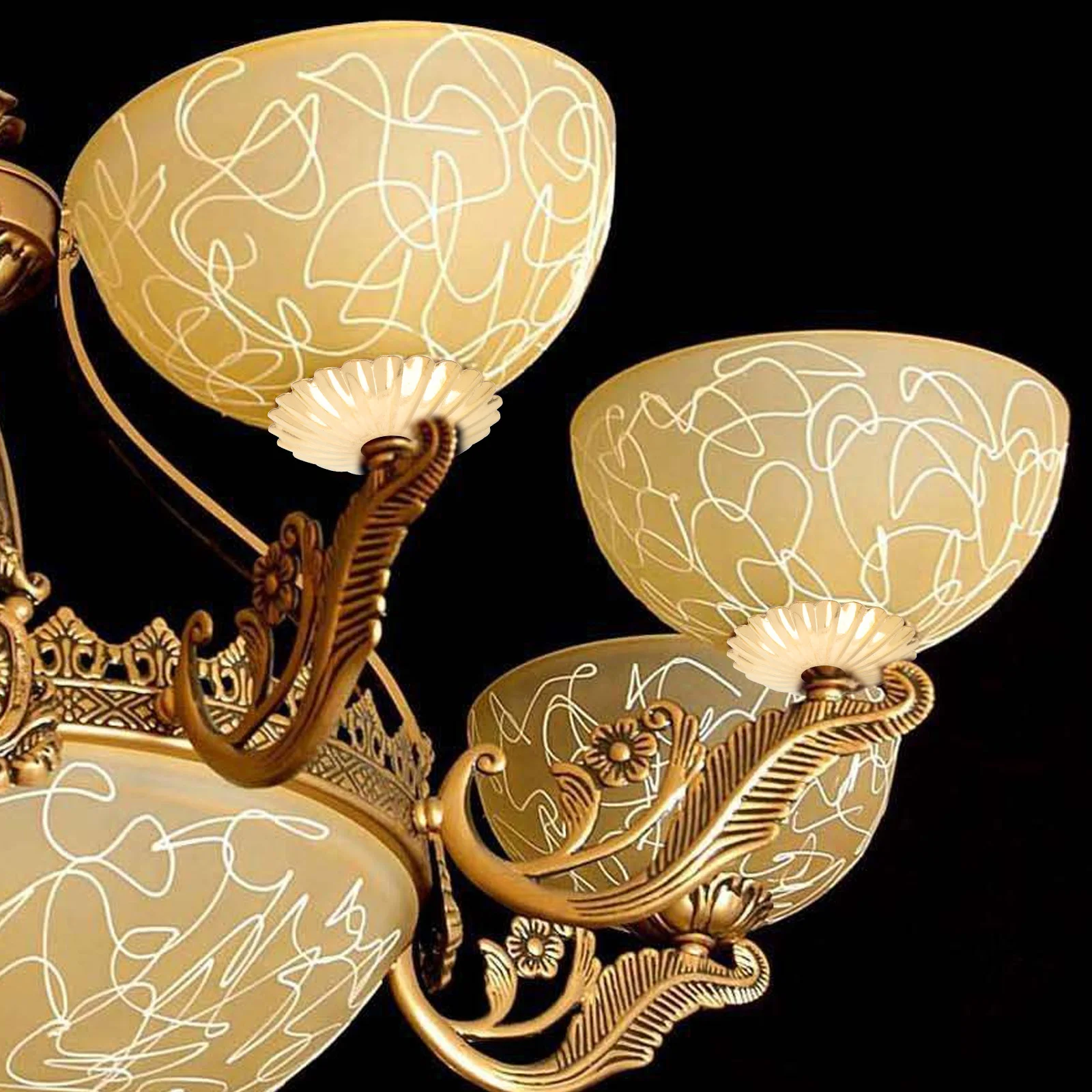 

12 шт., прокладка хризантемы, крышка лампы в форме цветка, металлический потолочный светильник, железное украшение, крышка люстры для ресторана