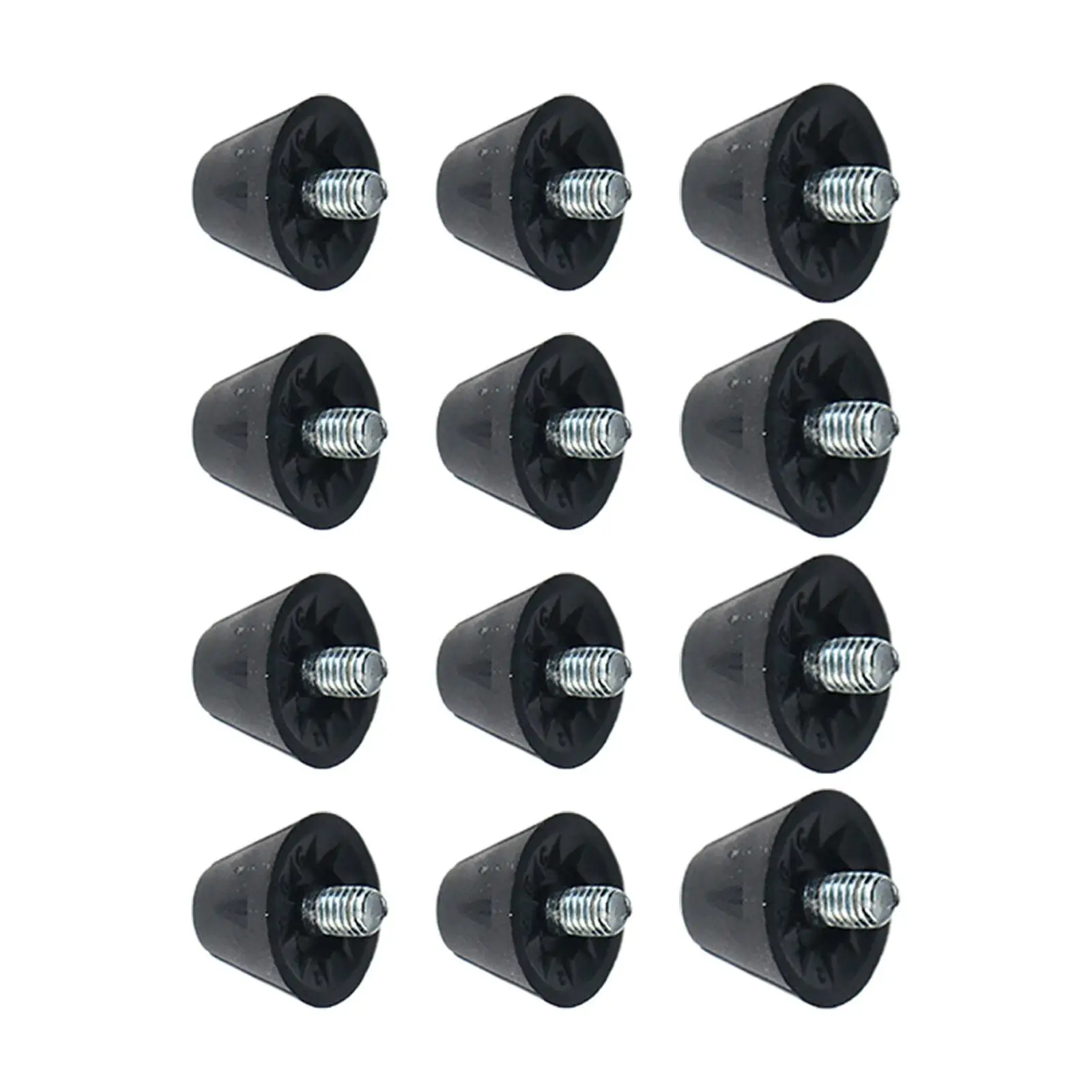 12x Football Boot Studs Portable Thread Screw 5mm Dia Replacement Spikes for Indoor Outdoor Sports Athletic Sneakers Training