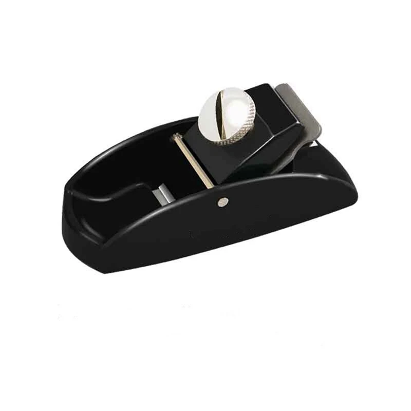 Mini cepilladora corta de Metal, recortadora de chaflán, cepilladora pequeña de mano de empuje, bricolaje, negro, 1 Juego