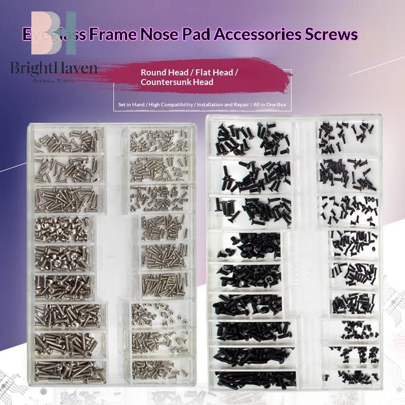 1 Set Watch Screw Box 18 Types Screws Kit Mini Flat Head Screw For Phone Tablet Camera Lens Laptop Repair Accessories B.H