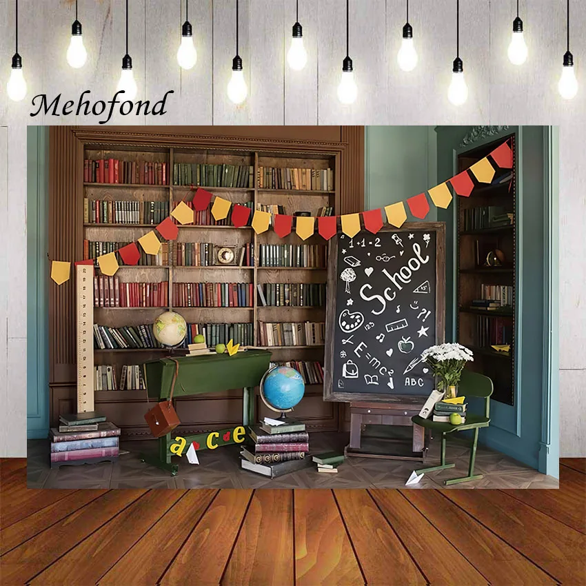 

Mehofond Photography Background Back to School Blackboard Graduation Child Birthday Party Portrait Decor Backdrop Photo Studio