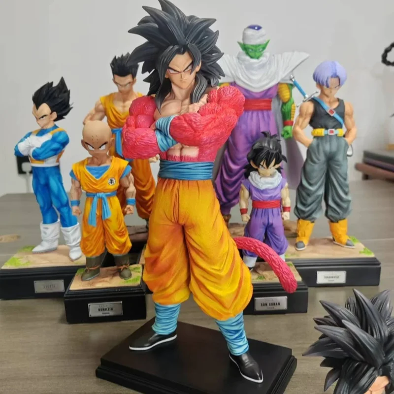 Son Goku Figure Dragon Ball Z Double Heads Super Saiyan Ssj4 Pvc Model Statue Doll Collection Decoration Ornament Toys Gift