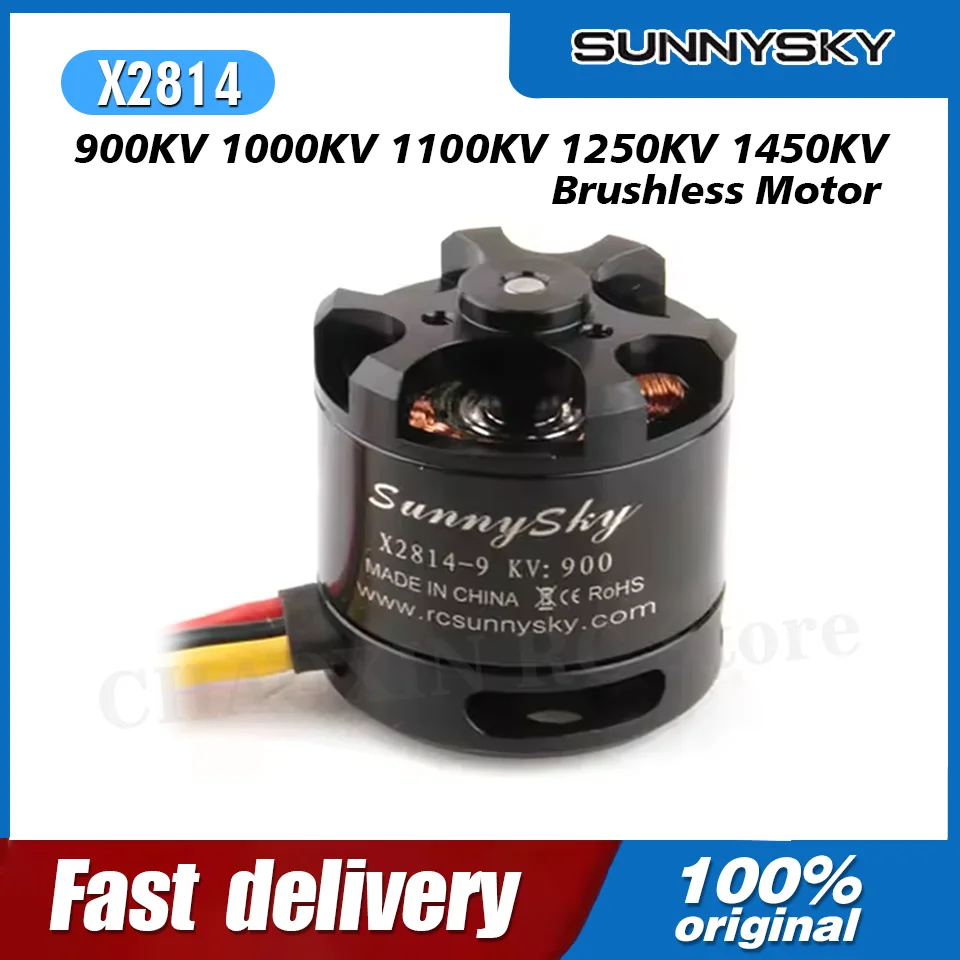 SunnySky X2814 900KV 1000KV 1100KV 1250KV 1450KV Outrunner External Rotor Brushless Motor for RC Aircraft Quadrocopter Model