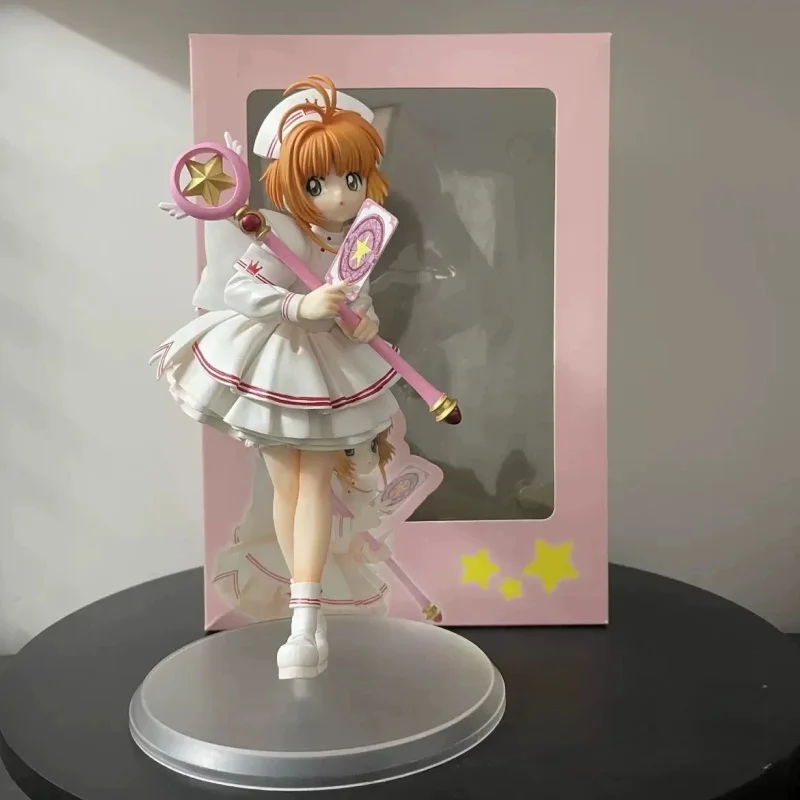 

New Cardcaptor Sakura Figure Kinomoto Sakura Figures Pvc Anime Models Statue Collection Toys Desk Decoration Kids Birthday Gifts