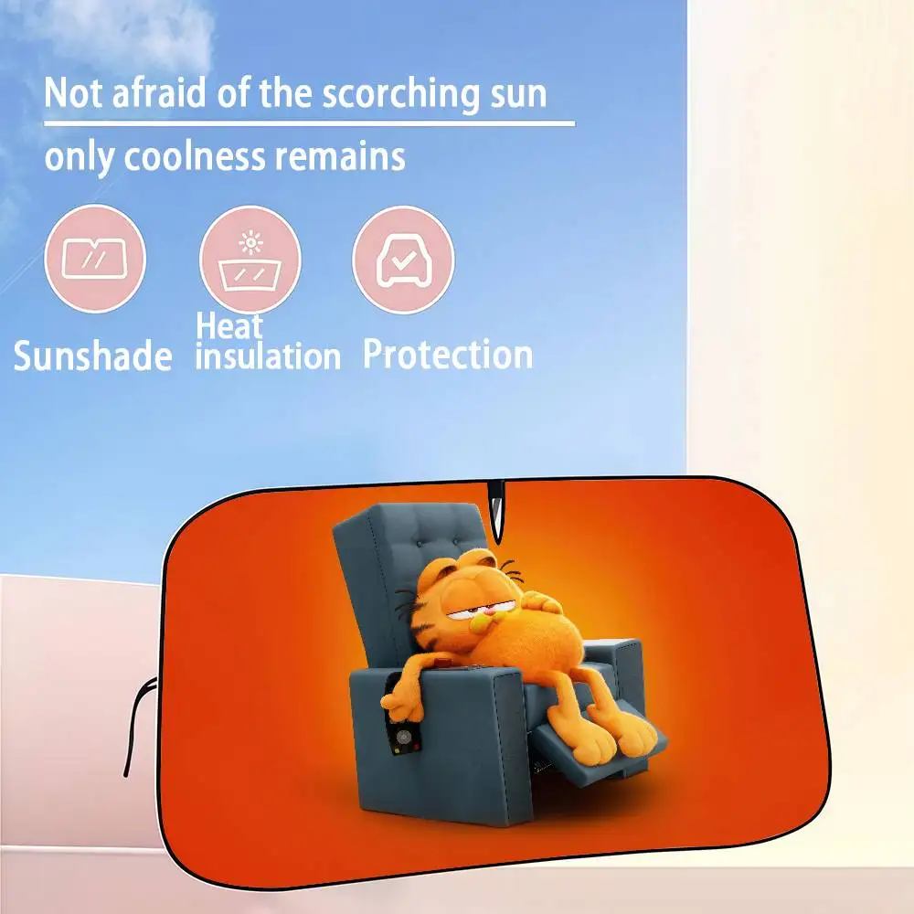 

The G-Garfields Car SunShade Windshield Sun Shade Personalized Picture Block UV Rays Visor Protector