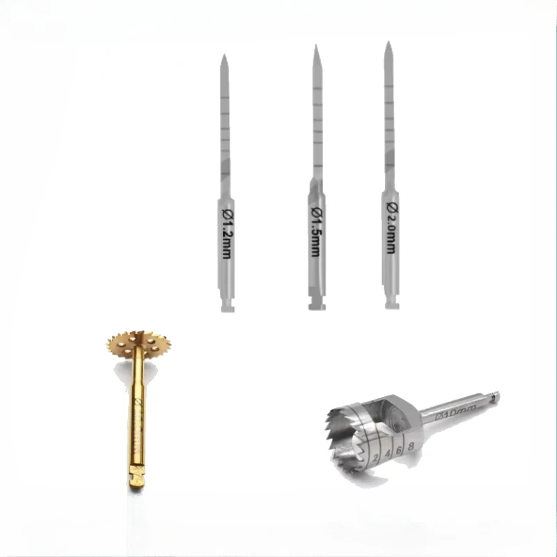 

Dental Trephine Drill Bur Tissue Punch Bone Saw Disk Dental Surgical Instrument Pioneer Drill Abutment Bone Remove Dental Tool