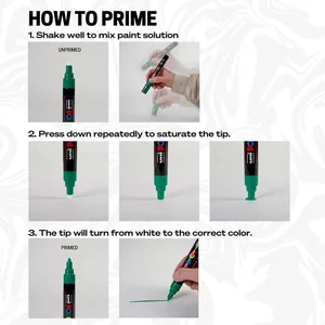 UNI POSCA PC-3M 8 COLORS TIND SHOCK SET 0.9-1. 11 Main Sales Pena Pen - №6