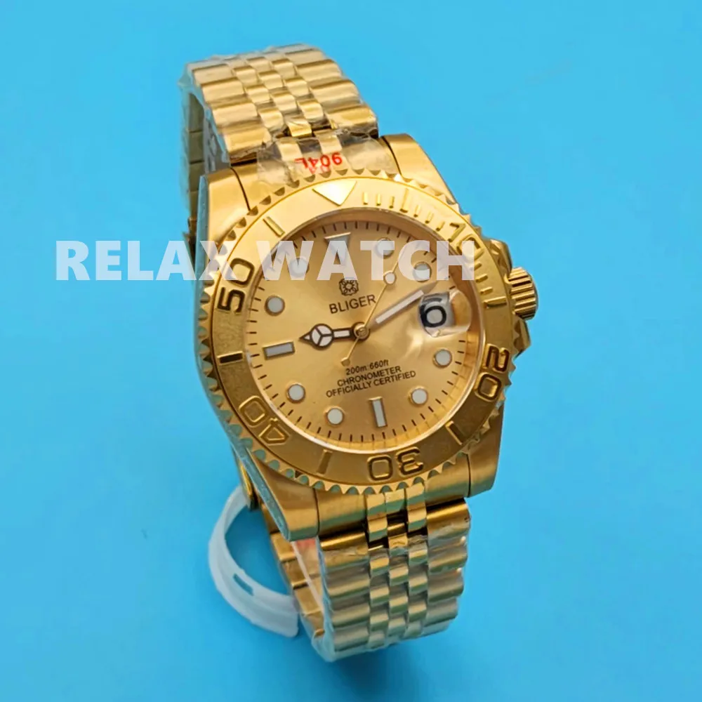 ステンレス鋼のメンズウォッチ,自動移動,40mm