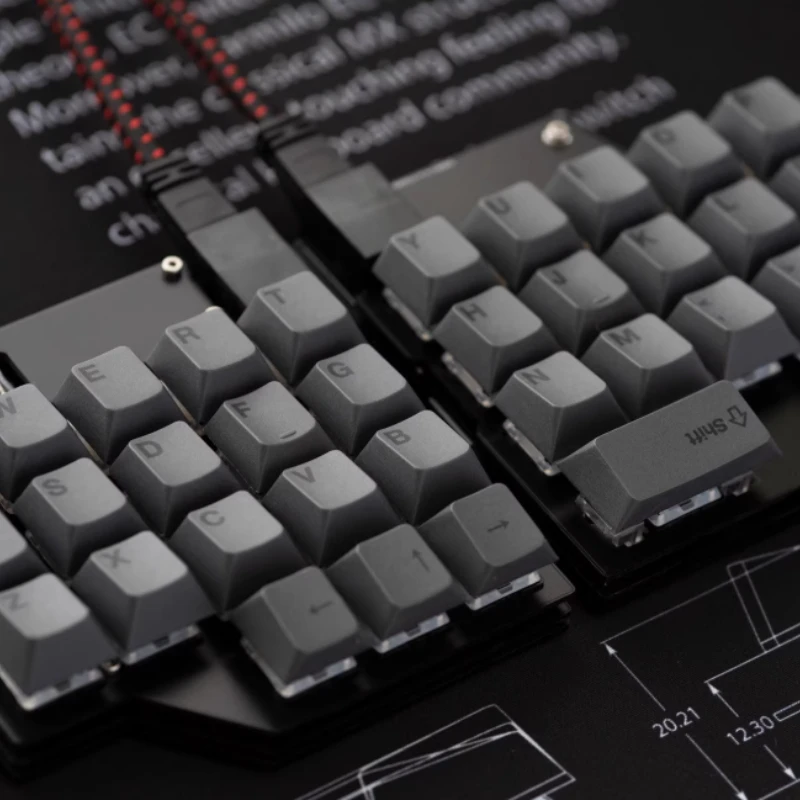 

REVIUNG34 Проводная разделенная клавиатура MX Hot Swap VIAL Индивидуальная проводная разделенная эргономичная клавиатура Механические клавиатуры для игр и офиса