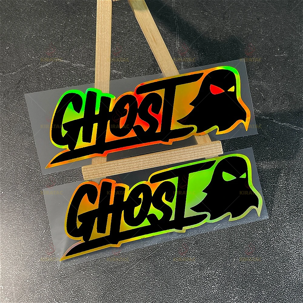 

Водонепроницаемая виниловая наклейка Gold Laser Ghost для мотоцикла, обтекателя, шлема, топливного бака, окна автомобиля, багажника, скутера, декора
