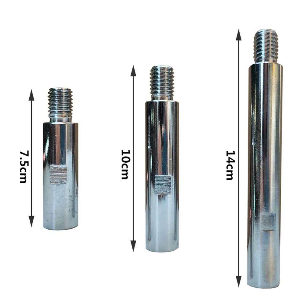 6 шт. M14 резьба угловая шлифовальная машина удлинитель шатун сплав удлинитель вала набор аксессуаров для роторной полировщика