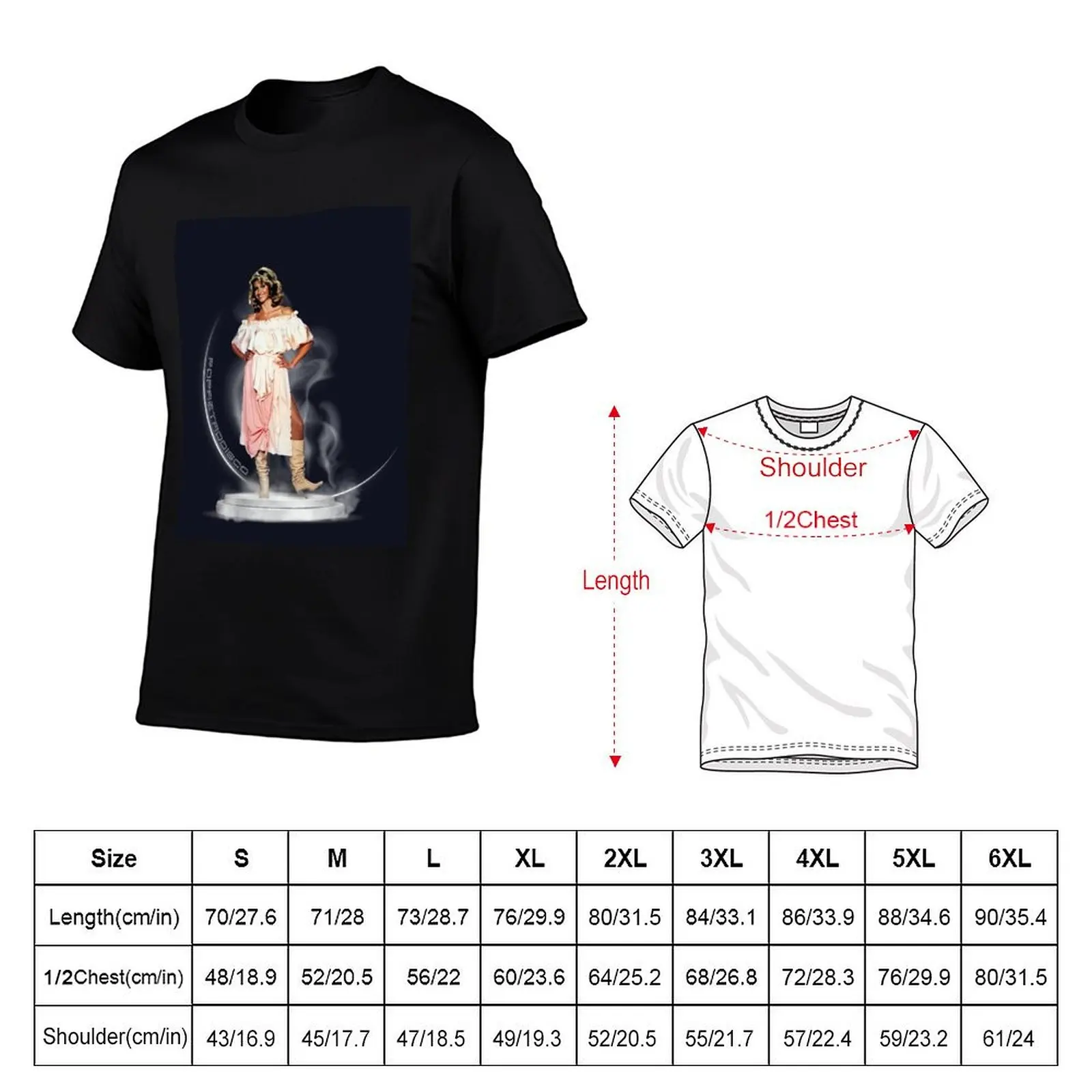 Olivia Newton-John - Xanadu - Smokin' Hot - Designed by PopRetroDisco T-Shirt Casual All Match Tee Shirt for Men