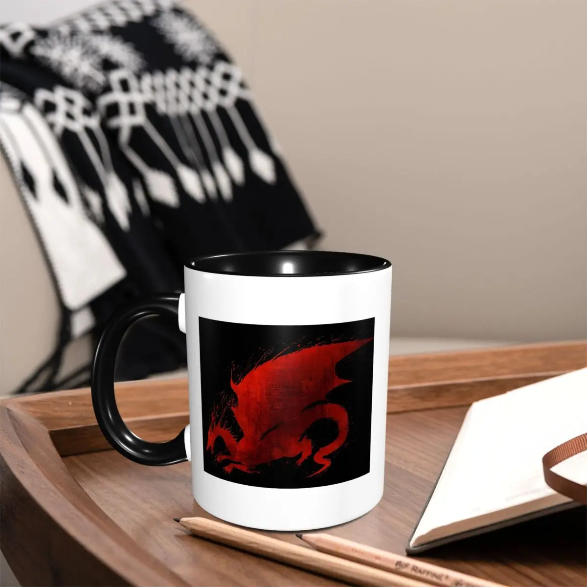 Dragon Age Origins Blood Dragon V2 Mug Funny Ceramic Coffee Cups Tea Mugs Milk Cup Drinkware Gift for Woman Man