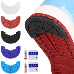 1 Paia di usura-resistente Suola Scarpe Protector per Scarpe da tennis degli uomini di riparazione di scarpe Anti-Slip di Auto-adesivo Suola in gomma Scarpe sportive di patch