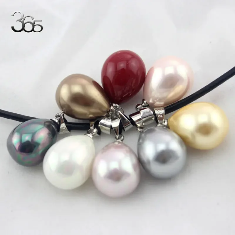 5pcs/Lot 13x18mm DIY Large Natural Shell Immitation Pearl  Drop Teardrop Dangle Charm Jewelry Pendant