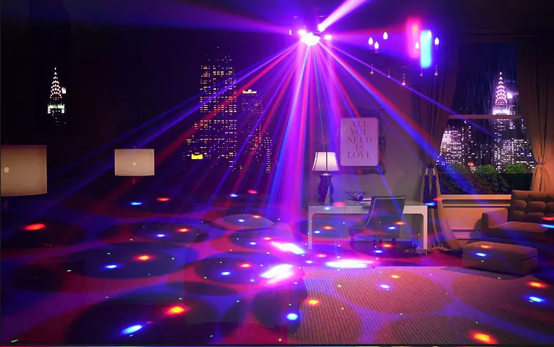 2026 LED RGB Disco Magic Ball Licht DMX Club DJ Bar Stroboskop Musikaktivierte Indoor-Heimparty Romantische Multi-Effekt-Beleuchtung – Detail 9