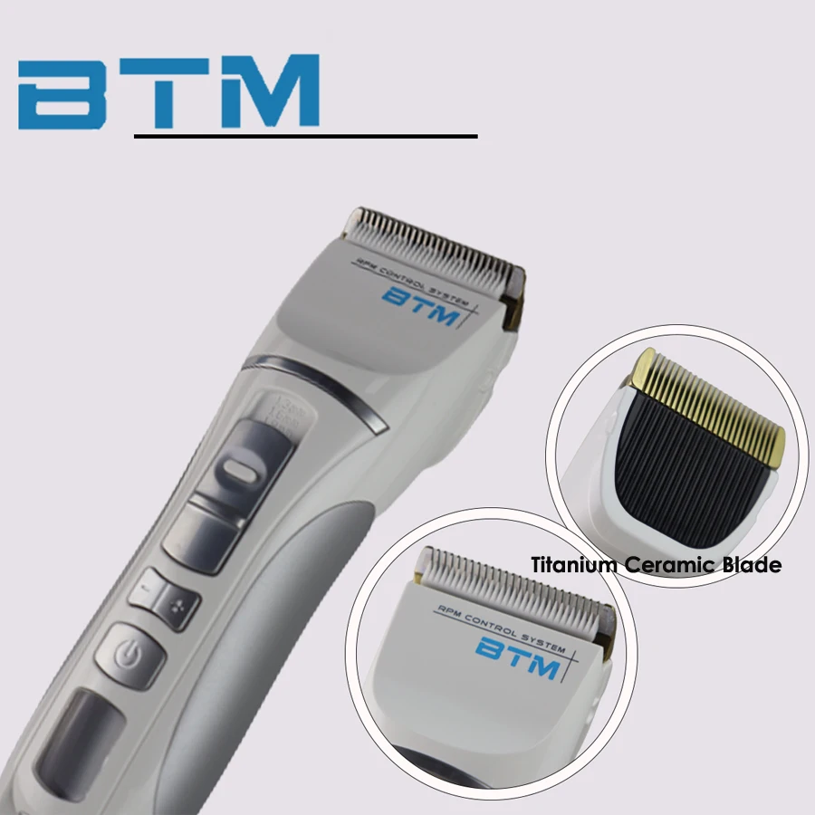 BTM P18 Professional Electric Hair Clipper Rechargeable Hair Trimmer Hair Cutting Machine To Haircut Beard Shaver 7000rpm