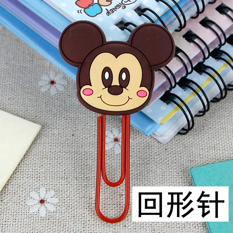 Cartoon Disney Friends Stitch Winnie The Pooh Style Clip Bookmark High Quality Metal Students Bookmark