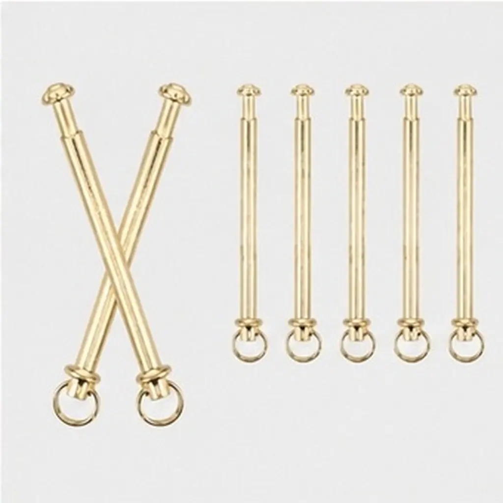 10Sets Folding Fan Shaft Rivets Nuts Repair Kit Solid Iron Shaft Replacement Handheld Fan Repair Fasteners Nut and Rivets