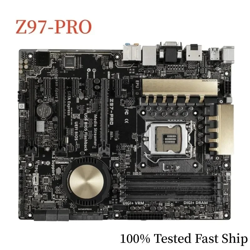 For  Z97-PRO Motherboard Z97 32GB LGA 1150 DDR3 ATX Mainboard 100% Tested Fast Ship