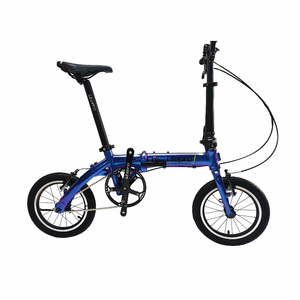 Litepro 14 16Inch Single Speed Folding Bike Aluminum Alloy Mini Outer 3 Speed Bicycle Vehicle